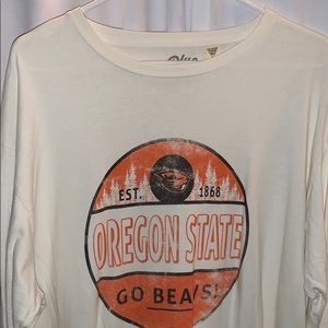 Off-white beavs long sleeve T